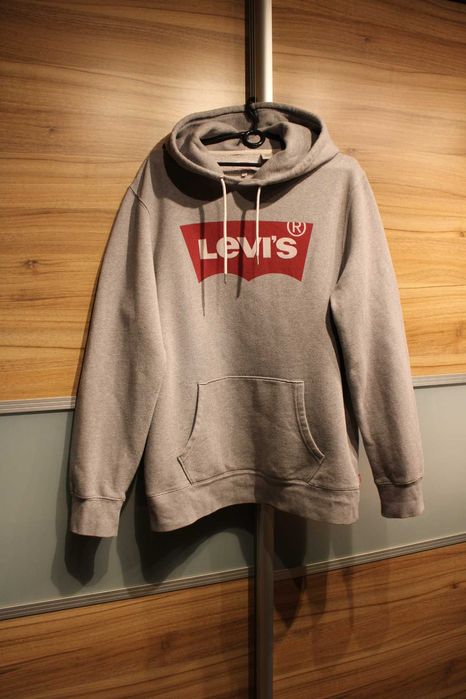 Świetna bluza z kapturem ,męska, LEVIS, roz.M,szara