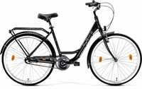 Lekki rower miejski M_Bike Cityline 328 - czarny, szary, biały
