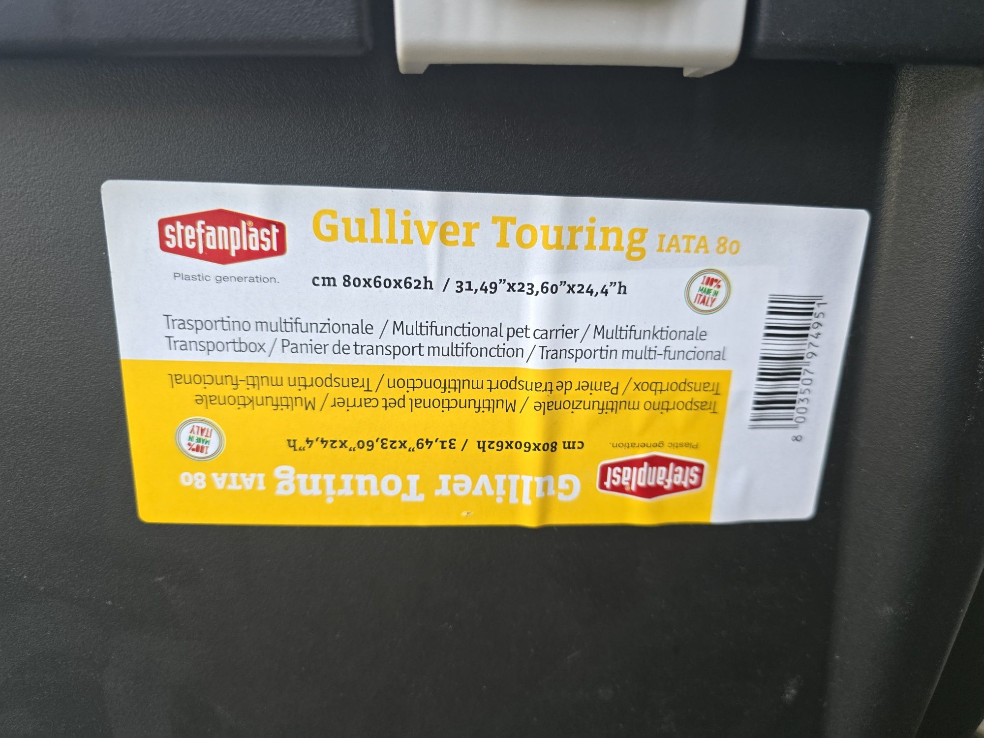 Caixa de Transporte para cães Stefanplast Gulliver Touring IATA 80