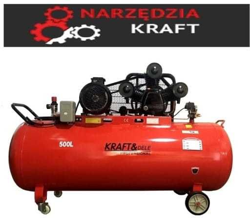 Kompresor olejowy sprężarka 500l 3 tłoki separator 400V KD1413