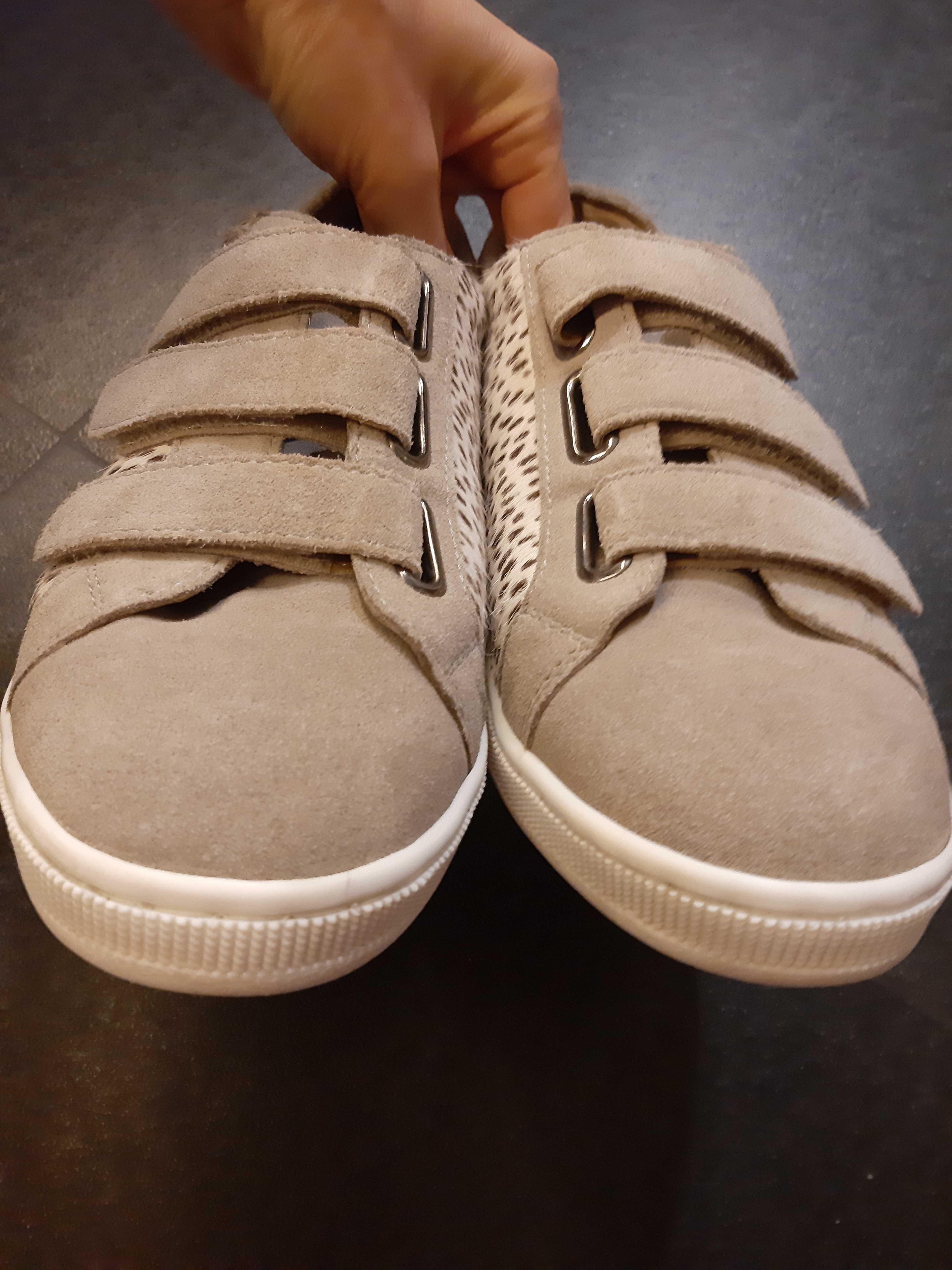 Buty skórzane  damskie sneakersy rozm.39