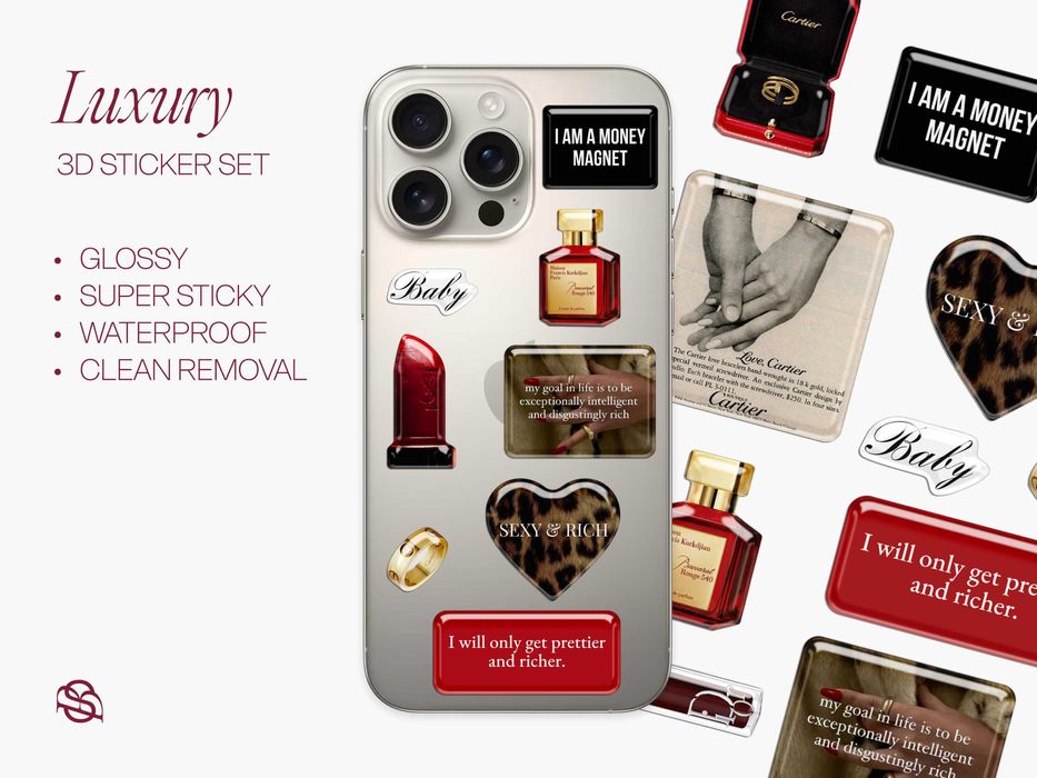 Naklejki 3D luksusowe – Sey & Rich – planer / prezent