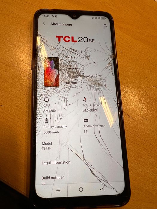 Telefon TCL 20 android 12