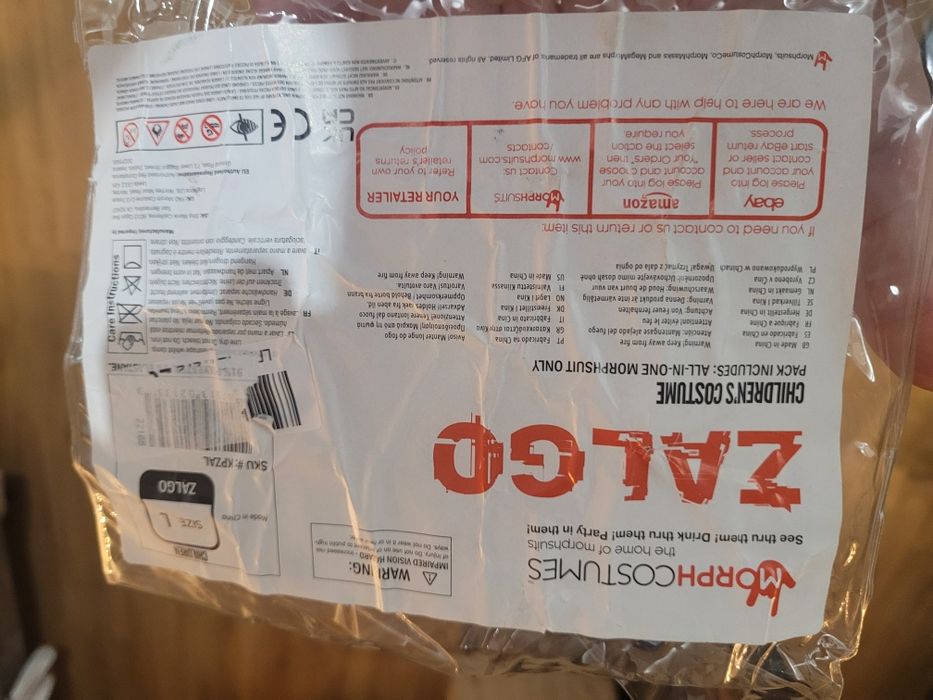 Strój Potwór Potwora Morphsuits Zalgo kostium dla dzieci roz. L