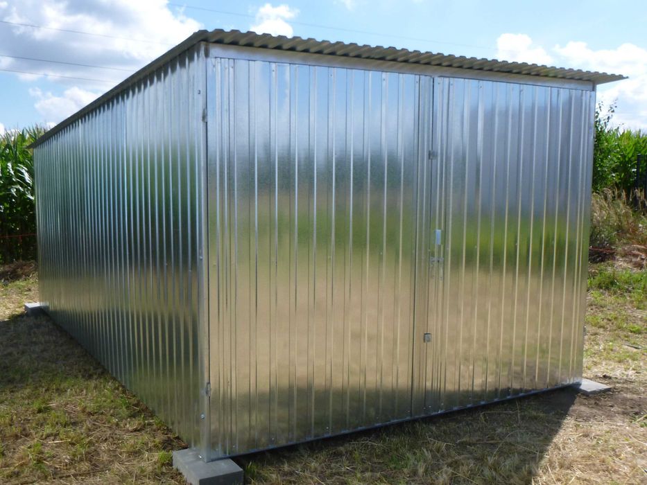 Garaż blaszany Blaszak NA BUDOWĘ Garaże blaszane OCYNK Szybka dostawa