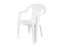 6 cadeiras brancas em resina