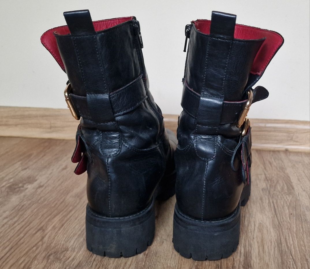 Buffalo rozmiar 40 botki skórzane buty