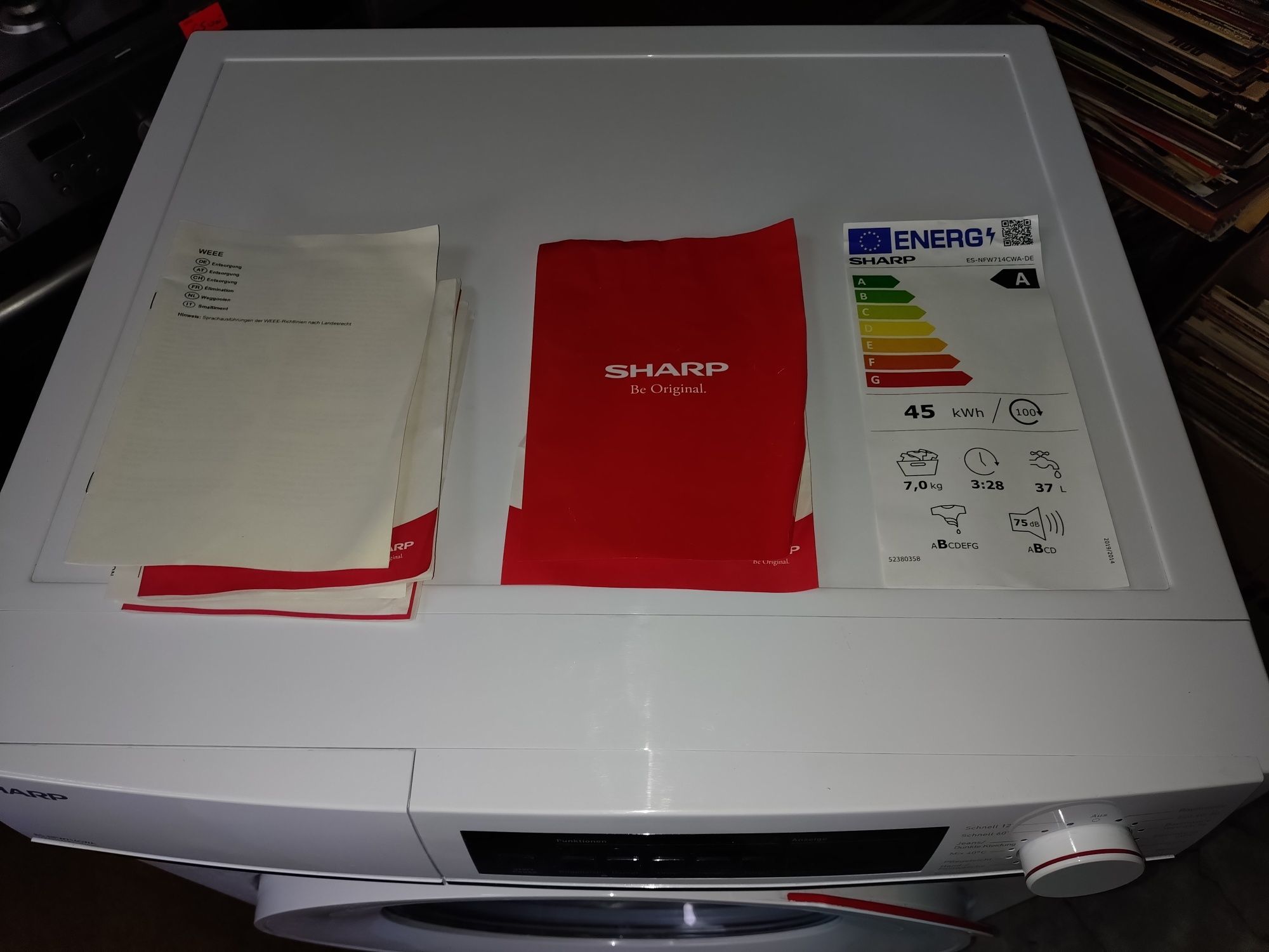 SHARP Pralka automatyczna jak nowa okazja