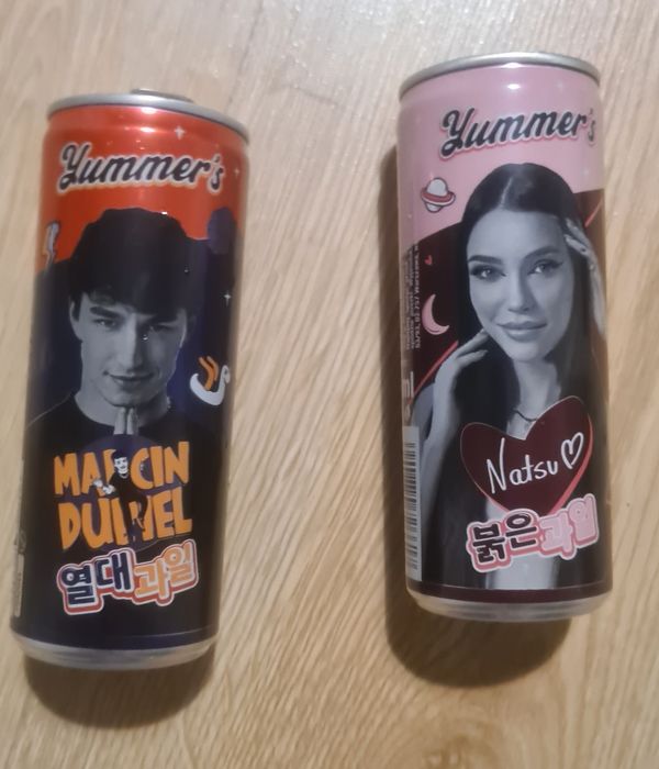 Puszki po limitowanych napojach : Marcina Dubiela i Natsu