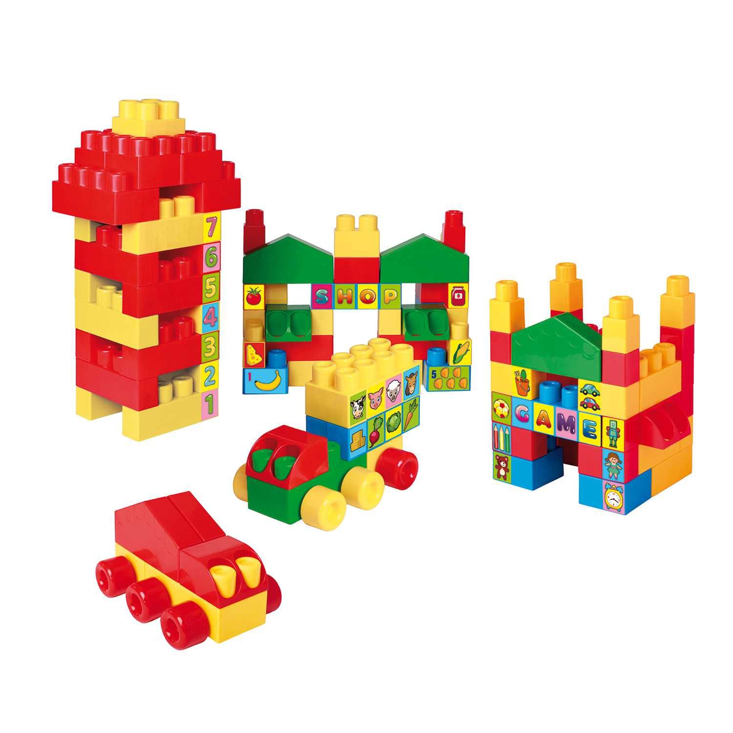 Duży zestaw Big Blocks klocki 100 elementów Wader