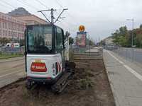 wypożyczalnia wynajem minikoparka mini koparka bobcat jcb cat operator