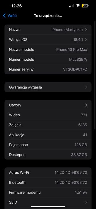 Iphone 13 pro max 128gb