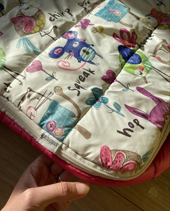 Зимовий конверт на овчині в коляску/санки