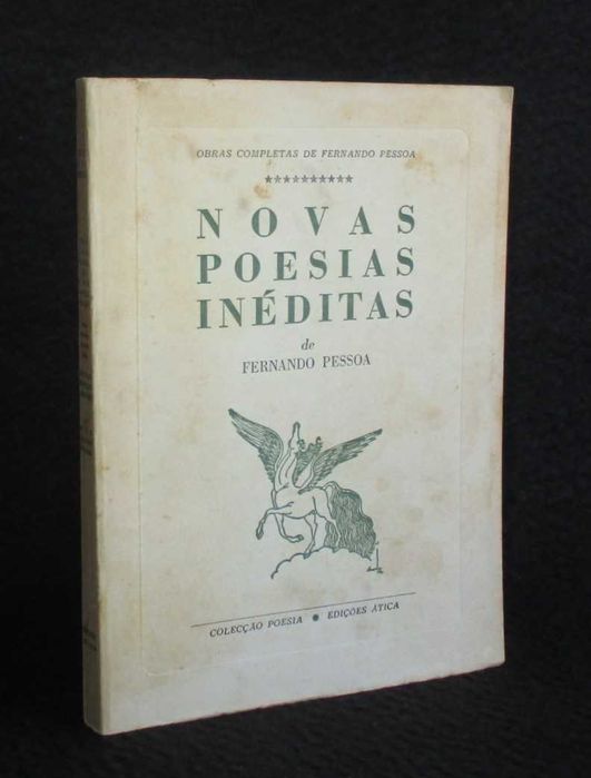 Livro Novas Poesias Inéditas Fernando Pessoa 1ª edição 1973