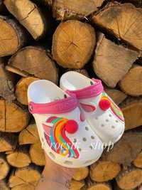 Дитячі крокси сабо crocs classic kids unicorn with
