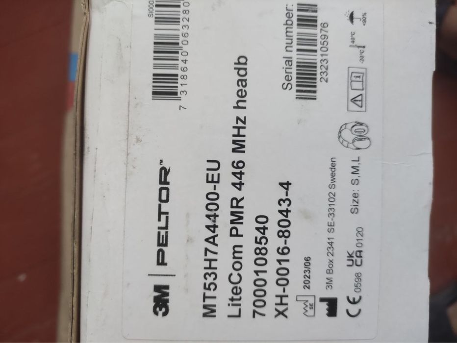 Комунікаційна гарнітура 3М Lite Com 446 (MT53H7A4400-EU) SNR 32дБ