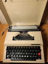Walizkowa maszyna do pisania HEBROS 30 z niemiecką czcionką -sprawna