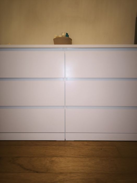 Cómoda branca MALM Ikea