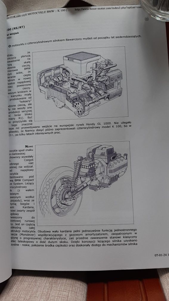 Książka dane techniczne do Motoru BMW R 35