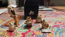 Miniaturas/colecção corujas
