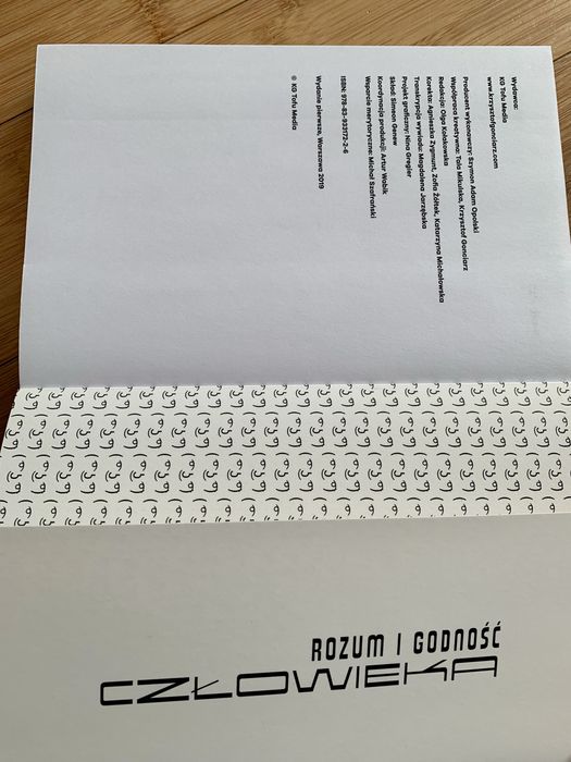 RIGCZ rozum i godność czlowieka Krzysztof Gonciarz z autografem