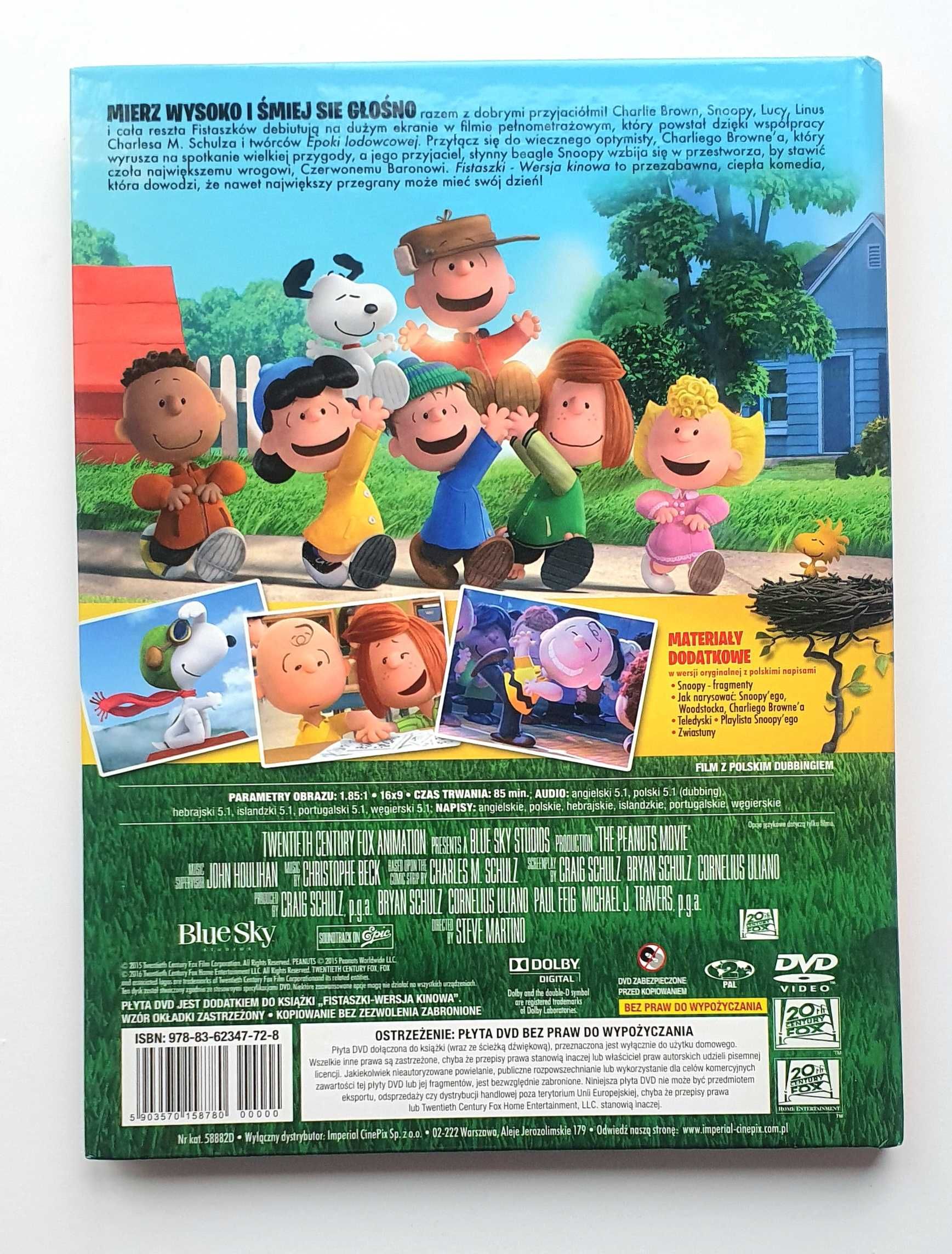 Fistaszki, wersja kinowa, Blue Sky Studio, film na DVD