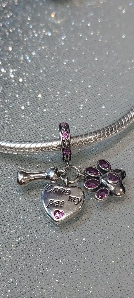 Charm- love my pet S925