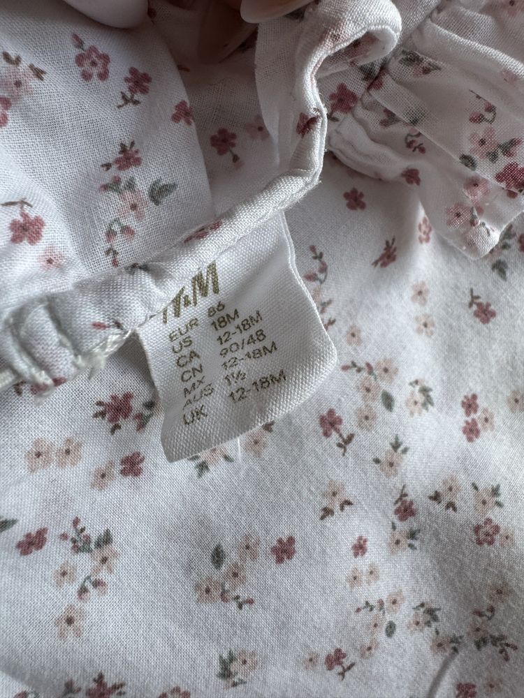 Zestaw dla dziewczynek, r 86, marki Zara, Arket, H&M