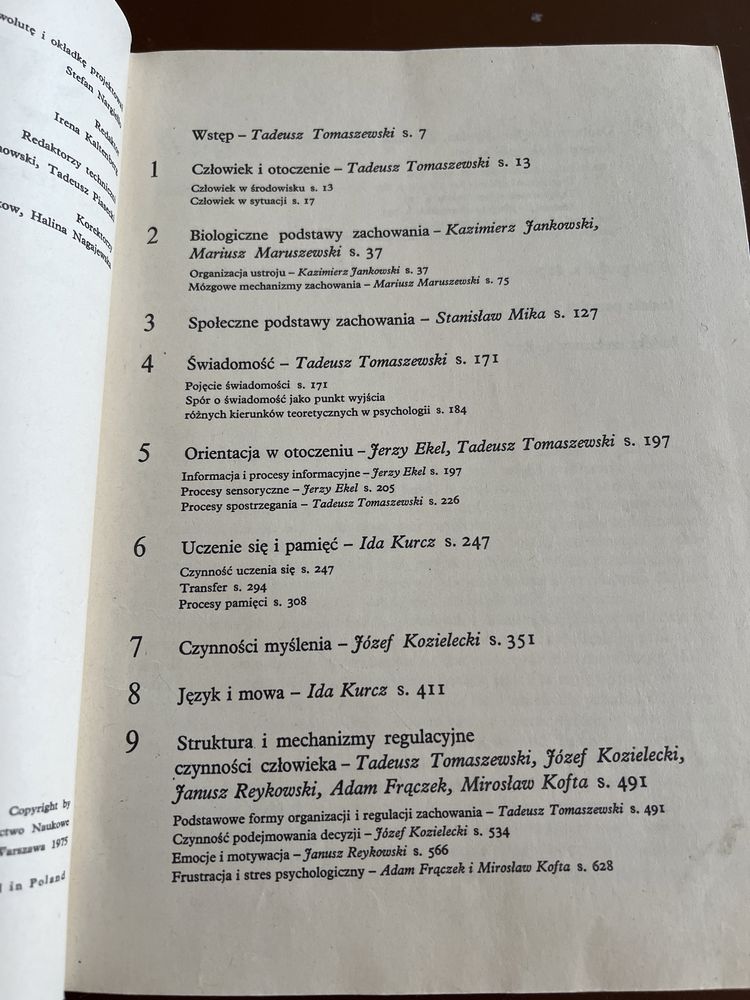 Psychologia, Tadeusz Tomaszewski