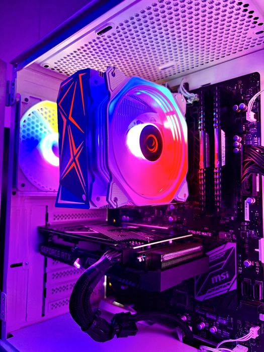 Komputer RTX 3060 12gb | R5 5600 | gamingowy rgb 16gb ram msi