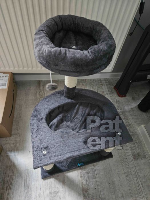 Drapak dla kota domek słupek do drapania legowisko kot dom 3 poziomy