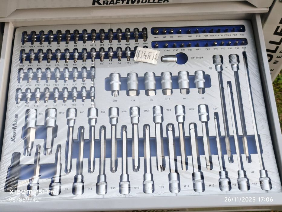 Carrinho de ferramentas Kraft Muller 8 gavetas 8 cheias