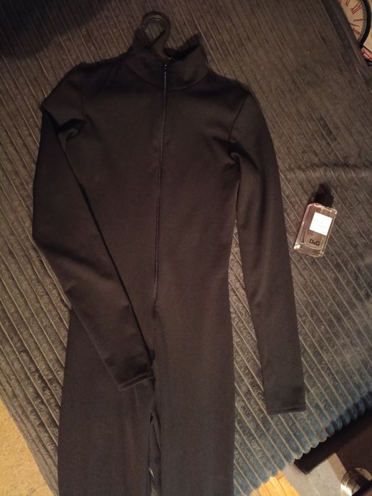 Теплый комбинезон на флисе рубчик