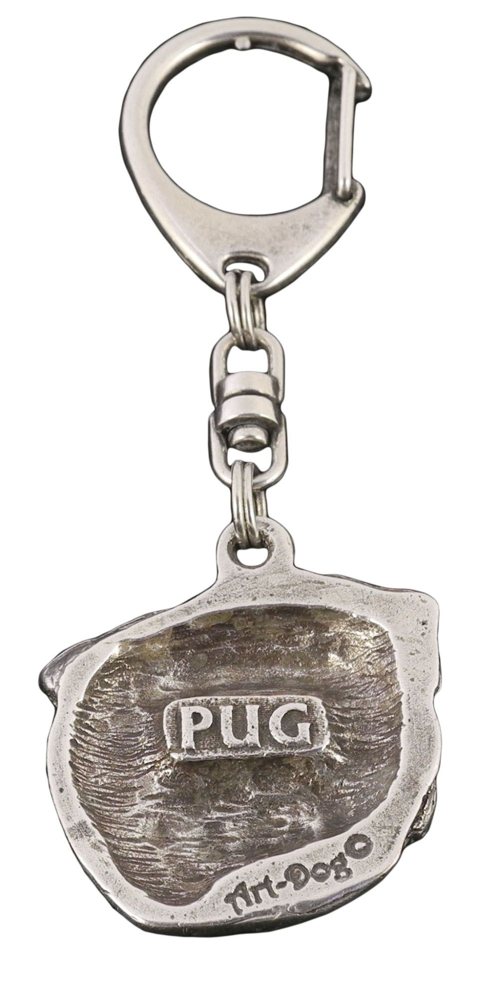 Mops, Pug II brelok posrebrzany Art-Dog