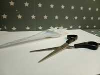 Nożyczki fryzjerskie do cięcia stalowe czarne nowe