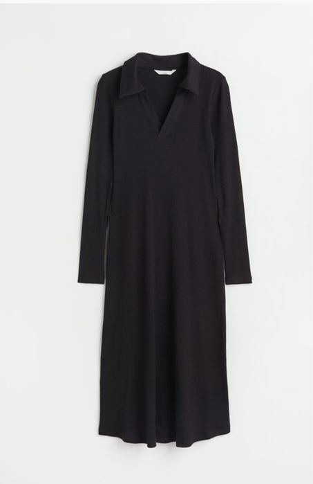 H&M MAMA bawełniana sukienka w prążki  S