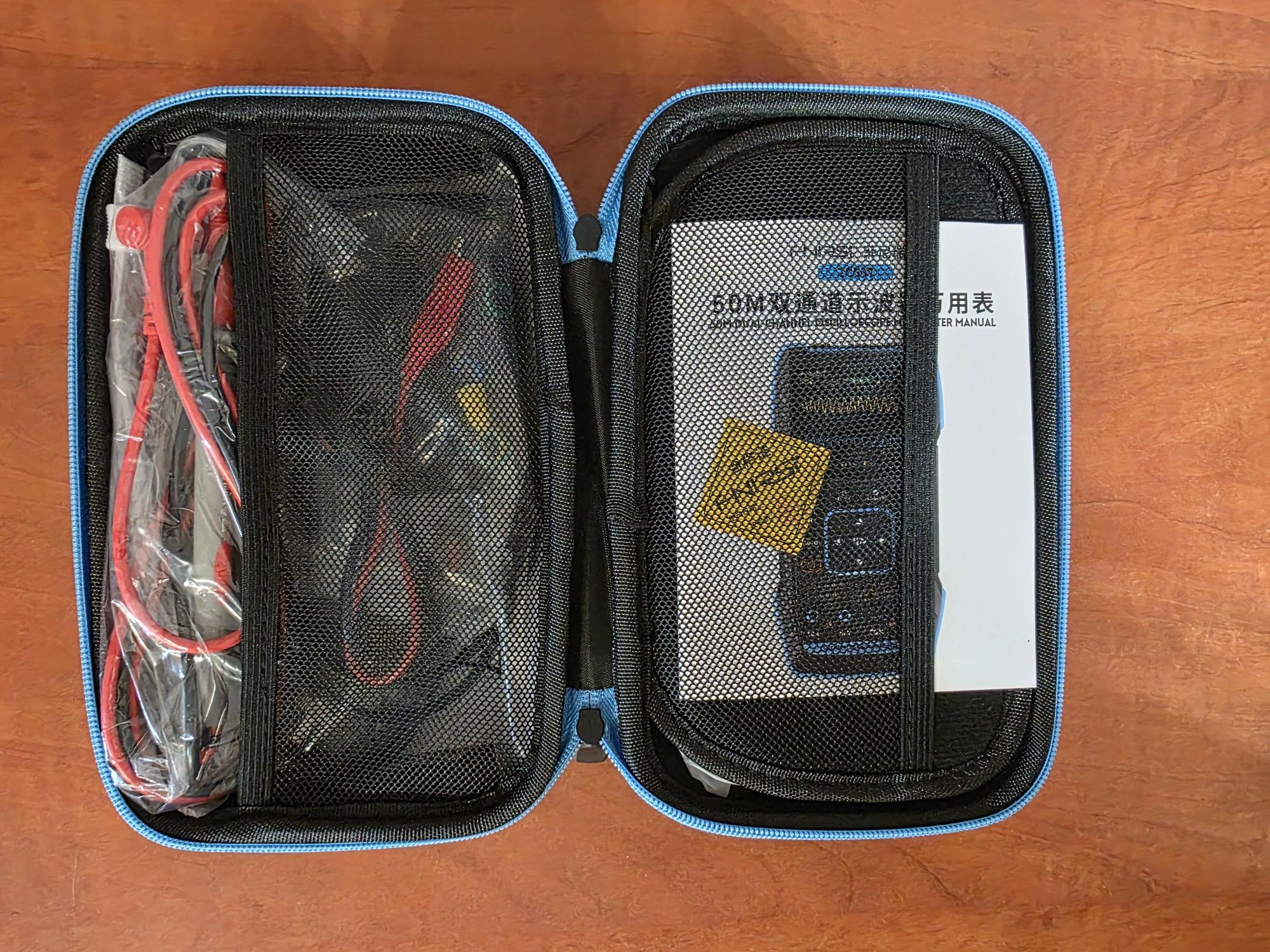 Oscyloskop 2 kanałowy z multimetrem i generatorem 50MHz