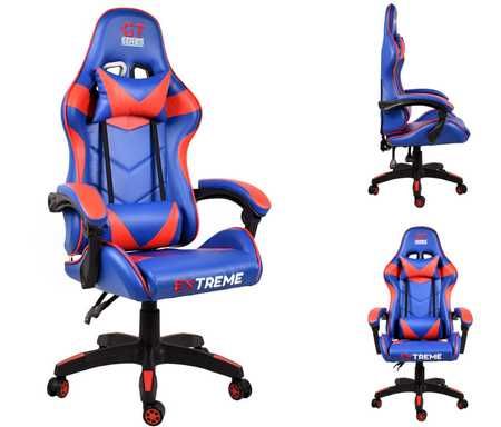 Fotel Gamingowy niebieski wersja sport GT BLUE
