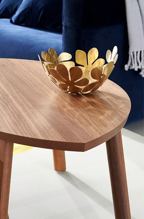 stolik / stoliki kawowe stockholm ikea orzechowa okleina niskie brąz