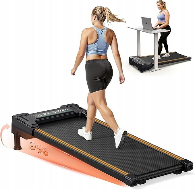 REPOWER bieżnia nachylenie 9%,pilot 6km/h do domu