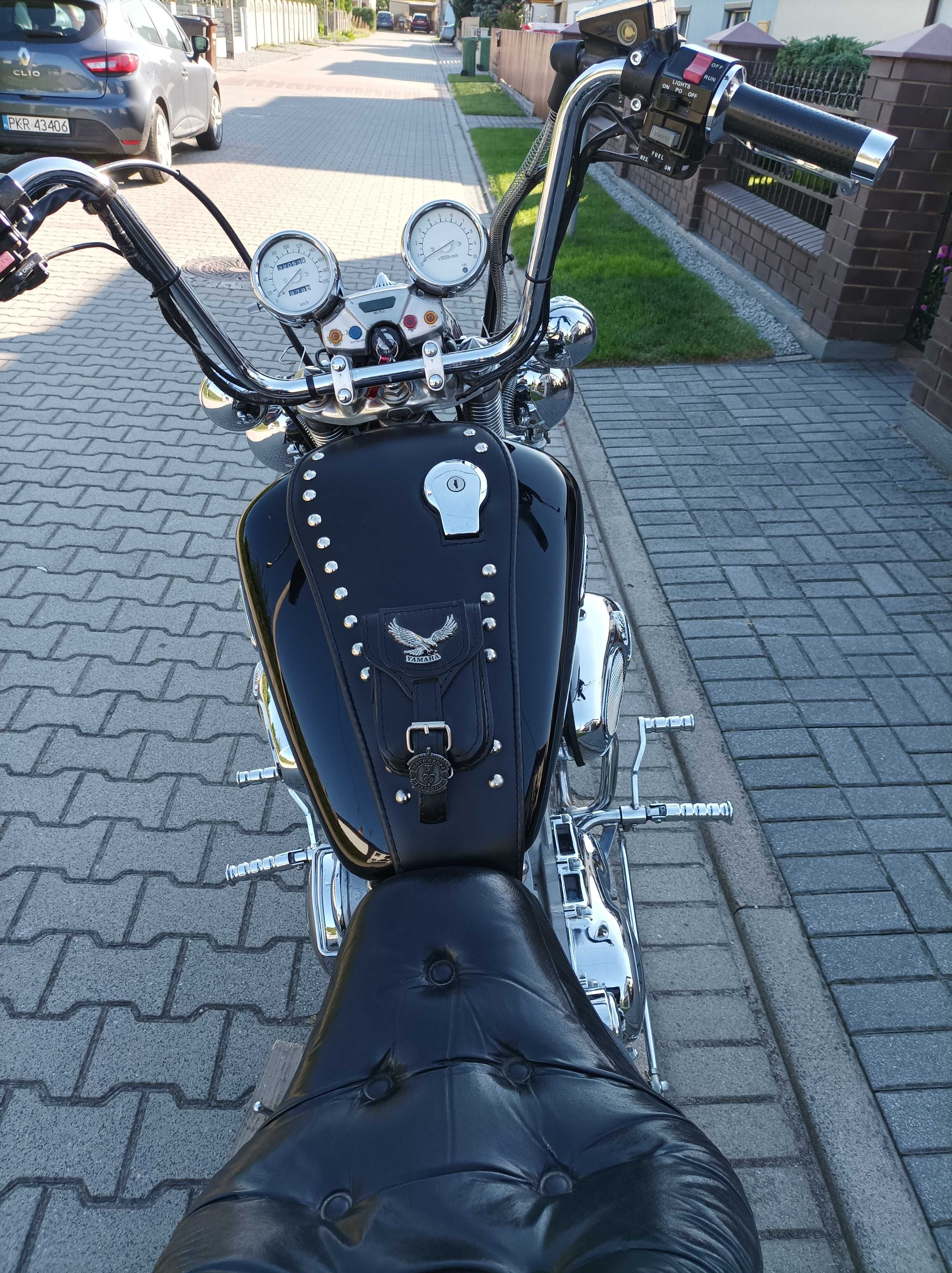 Motocykl Yamaha Virago 1100, rok. prod. 1999, wysoka kierownica