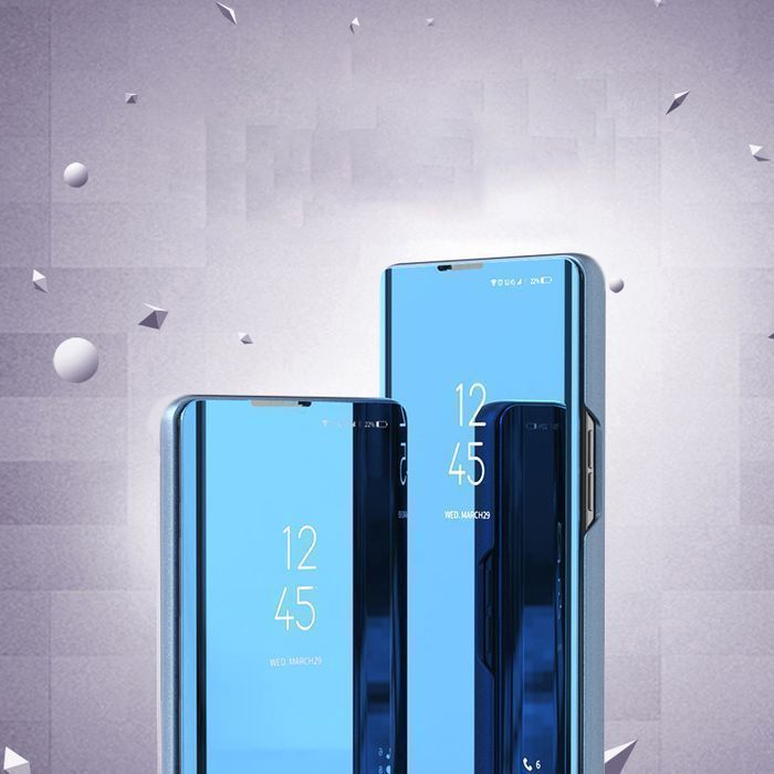 Clear View Case Etui Xiaomi Redmi 10C Pokrowiec Z Klapką Niebieskie