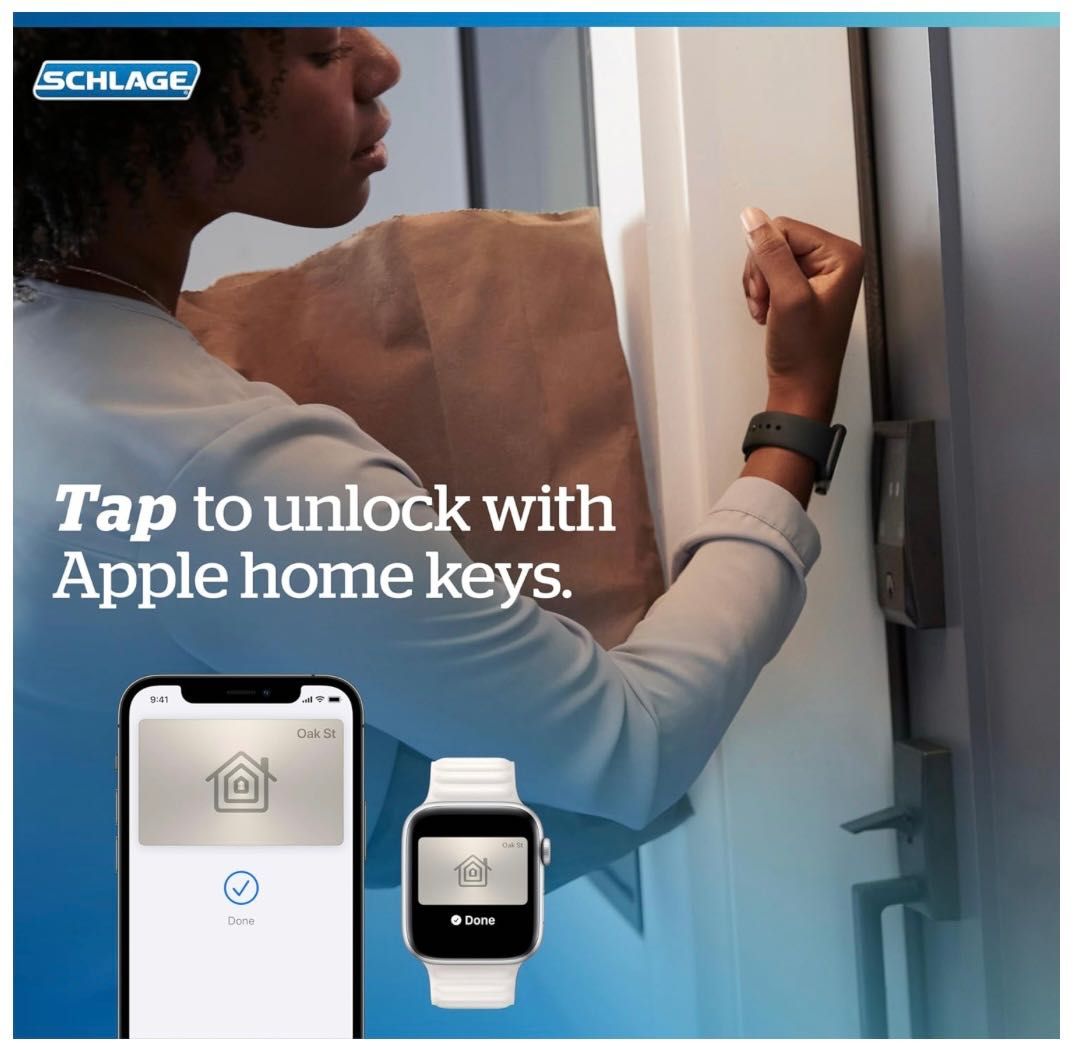 Fechadura inteligente Wi-Fi Apple - Schlage Encode Plus - Nunca usado!