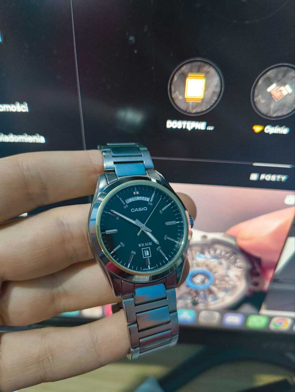 Zegarek męski Casio MTP-1370D-1A2V stalowy