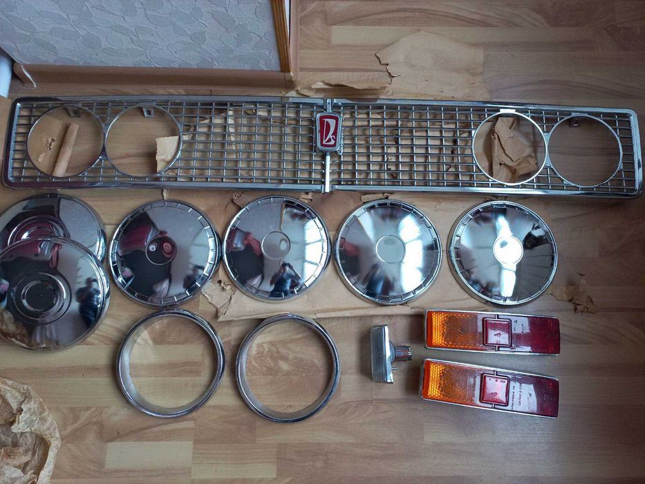 Колпаки Ваз 2101 2102 2103  Жигули новые ободки Хром СССР запчасти VAZ