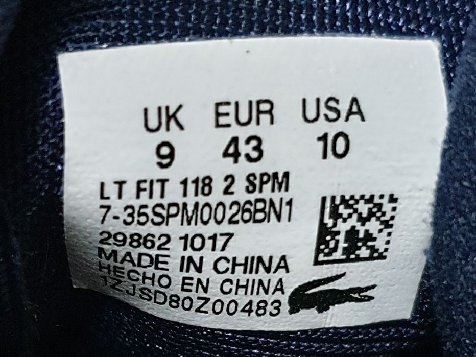 Męskie sneakersy LACOSTE LT FIT 118 rozm. 43