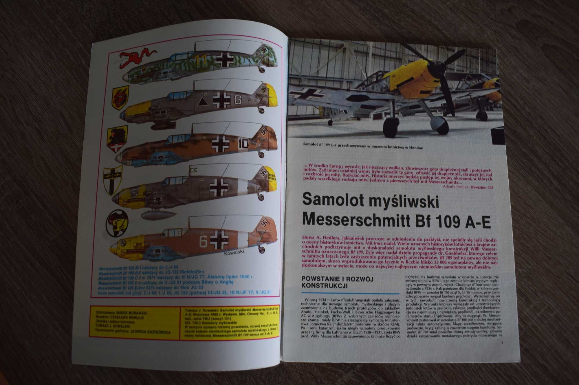 Samolot myśliwski Messerschmitt Bf 106, seria TBiU