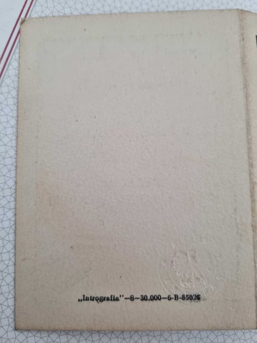 Legitymacja Odznaczenia Medalem