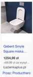 Geberit Smyle Square Miska wisząca Rimfree Keratect