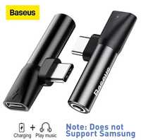 Адаптер USB Type-C Baseus L41 Type-C Male to 3.5mm+Type-C Female